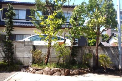 松戸市でお庭の改修（緑のおもてなし）